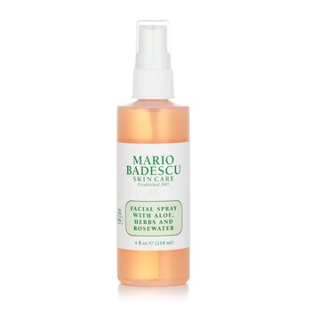 Facial Spray With Aloe, Herbs & Rosewater - For All Skin Types