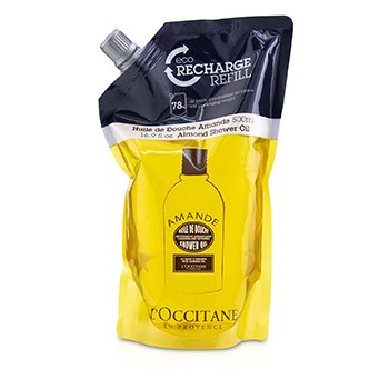 LOccitane Almond Cleansing & Softening Shower Oil (Eco-Refill)(Random Packaging)