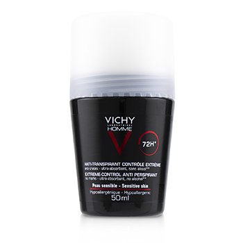 Vichy Homme 72H* Extreme-Control Anti Perspirant Roll-On (For Sensitive Skin)
