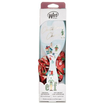 Wet Brush Original Detangler Elf + Scrunchie Hair Brush