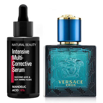 Versace Versace Eros Eau De Toilette Spray 30ml X Natural Beauty Intensive Multi-Corrective Serum - Mandelic Acid 18% (Exp Date: 09/04/2026) 35ml