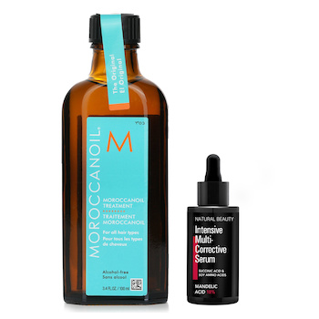 Moroccanoil Moroccanoil Moroccanoil Treatment - Original (For All Hair Types) 100ml X Natural Beauty Intensive Multi-Corrective Serum - Mandelic Acid 18% (Exp Date: 09/04/2026) 35ml