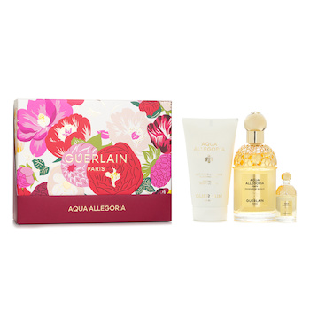 Guerlain Aqua Allegoria Forte Mandarine Basilic Gift Set EDP 75ml+7.5ml+ Body Lotion 75ml